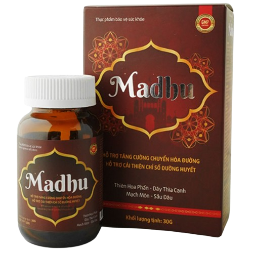 Madhu - Viên tiểu đường  Madhu Ấn Độ khối lượng 30g - Chính Hãng