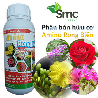 Phân bón hữu cơ cho Hoa Hồng, Mai Vàng, Hoa Giấy, Hoa Lan, cây kiểng Amino Rong Biển 500ml chuyên hoa kiểng