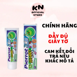 Gel đánh răng trẻ em Pierrot Sharky Calci hữu cơ hương táo 75ML