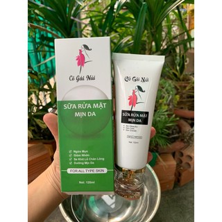 Sữa rửa mặt thiên nhiên sáng mịn da, dịu nhẹ, giảm nhờn, ngừa mụn Cô gái núi 120ml