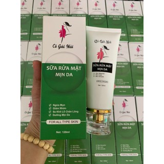 Sữa rửa mặt thiên nhiên sáng mịn da, dịu nhẹ, giảm nhờn, ngừa mụn Cô gái núi 120ml