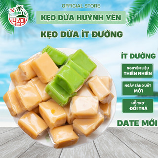 Kẹo Dừa Ít Ngọt Huỳnh Yến Vị Đậu Phộng Sầu Riêng| Kẹo Dừa Thiên Nhiên| Kẹo Dừa It Đường Đặc Sản Bến Tre