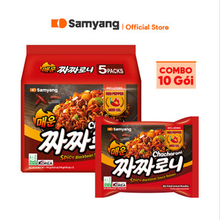 10 gói mì trộn tương đen cay samyang/ spicy jjajang