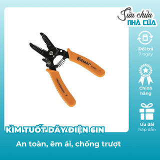 Kìm tuốt dây điện Asaki 6in- kìm đa năng thợ điện phù hợp nhiều lõi dây, kìm tuốt thao tác nhanh