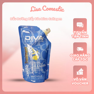 Ủ Tóc Diva 500ml, Dầu Dưỡng Hấp Tóc Diva Collagen Phục Hồi Hư Tổn Làm Siêu Mượt Chắc Khỏe Tóc Chính Hãng