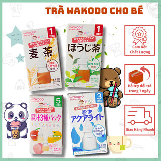 Trà wakodo đủ vị cho bé nhật bản: lúa mạch, điện giải, trà xanh, trái cây cho bé từ 1 tháng