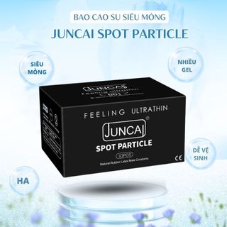 Bao cao su Siêu mỏng JUNCAI 001 Spot Particle Nhiều gel Gai liti size 52mm