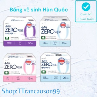băng vệ sinh ngày và đêm Kleannara Soonsoohan Hàn Quốc siêu mỏng ban ngày size S 23cm - 18 miếng/gói