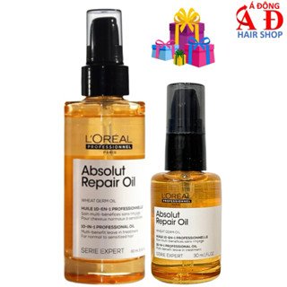 DẦU DƯỠNG BÓNG TÓC LOREAL ABSOLUT REPAIR WHEAT GERM OIL CHO TÓC HƯ TỔN 30ML/90ML (LỌ)