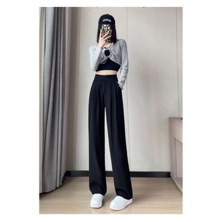Quần ống rộng nữ culottes dáng dài cạp cao bản to chất dày dặn PA2