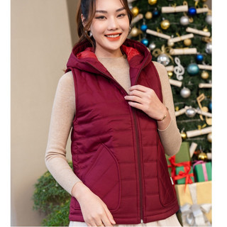 Áo phao gile nữ có mũ túi ốp LAMER O65P20T001