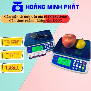 Cân điện tử tính tiền để bàn DT580 - 30kg/1g. CÂN NHÀ BẾP .... Mới Nhất....