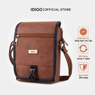 Túi đeo chéo nam nữ phom đứng nắp gập IDIGO UB2-2006-00