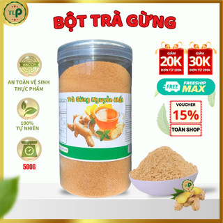 Bột trà gừng nguyên chất tân lộc phát hũ 500g