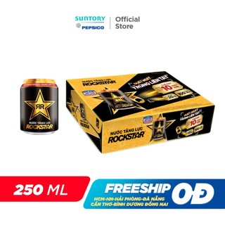 Thùng 24 Lon Nước Tăng Lực Rockstar (250ml/lon)