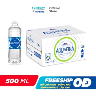 Thùng 24 Chai Nước tinh khiết Aquafina (500ml/chai)