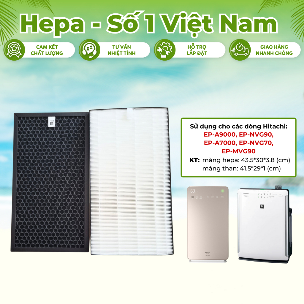Màng lọc Hitachi EP-A9000,EP-NVG90, EP-NVG70, EP-MVG90 nhỏ gọn tiện lợi