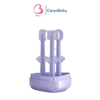 Bộ 3 Cây Rơ Lưỡi, Bàn Chải 3 Giai Đoạn vệ sinh răng miệng cho bé 0-2 tuổi CarynShop