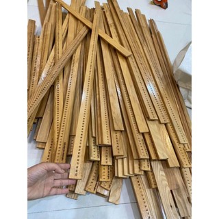 Thước gỗ sồi dài 1m khắc vạch tia số rõ cho giáo viên
