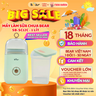 Máy làm sữa chua Bear 1L SB-SC12C - Lên men 3 chiều, điều chỉnh mức độ axit, cho ra sữa chua ngon.