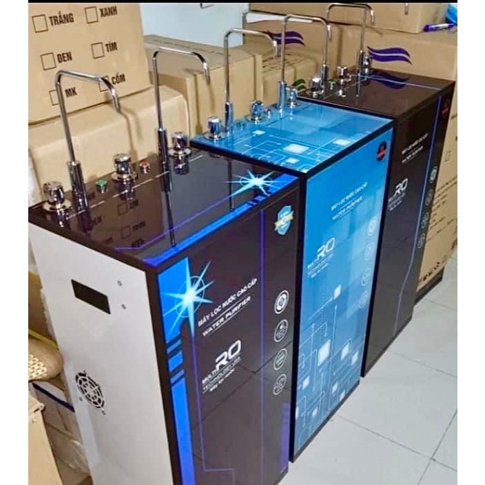 (Đã lắp đặt sẵn ) Máy lọc nước Ro Aqua 1 , 2 , 3 chức năng Nóng Lạnh Nguội 9 cấp lọc Hàng chính hãng bảo hành 2 năm