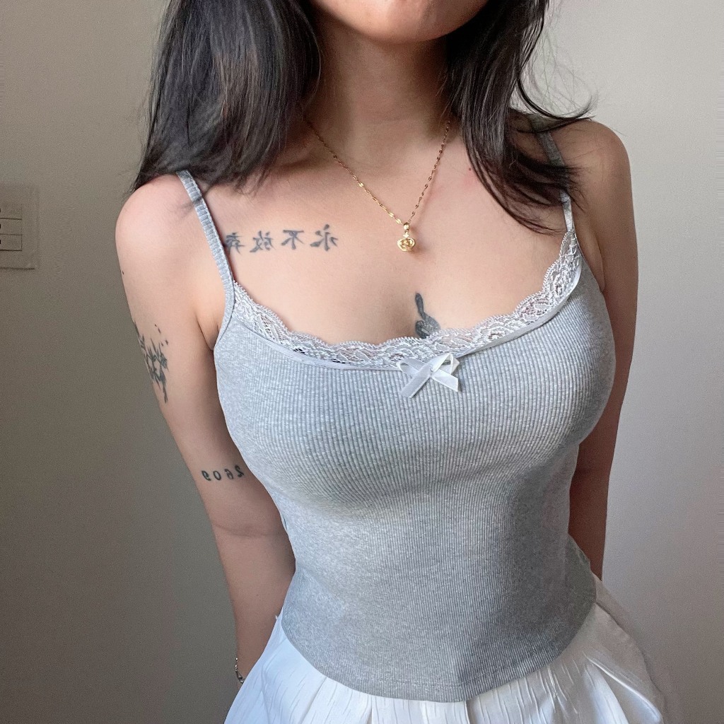 Amiclothes2_Áo Hai Dây Nữ Phối Ren Thời Trang Mùa Hè Ngọt Ngào Cho Nữ | BigBuy360 - bigbuy360.vn