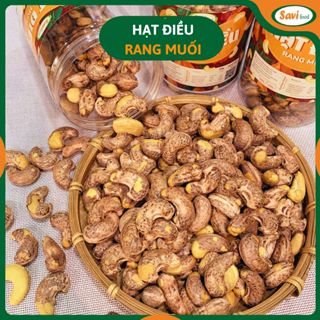  Hạt điều rang muối A+ nguyên vỏ lụa loại ngon size to tiêu chuẩn 380-410 hạt kg hạt to đều SaviFood 