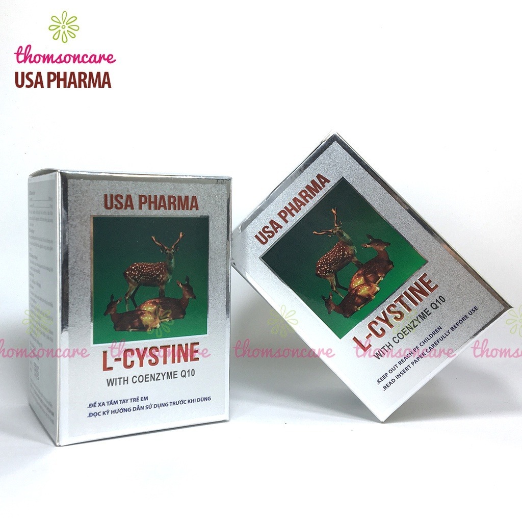 Combo trắng da chuyên sâu, nội tiết tố Lcystine 60v, DHC Vitamin C 60v, Glutathion 30v - l crystine L cistin Thomsoncare