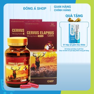 Viên nhung Cervus Elaphus Sibiri hộp 30v- Giúp bổ thận, ích huyết, bổ tủy, mạnh gân cốt, hỗ trợ tăng cường sức khỏe