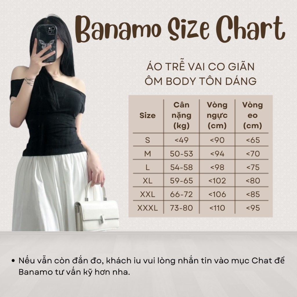 Áo thun nữ BIGSIZE Banamo Fashion áo trễ vai cộc tay chất liệu cotton co giãn ôm body 3008 | BigBuy360 - bigbuy360.vn
