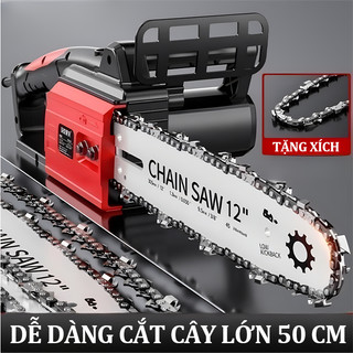 Máy cưa xích cầm tay 8000W Dễ dàng cắt cây lớn 50 cm máy cưa xích pin 29800mah