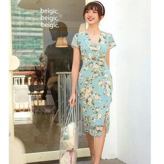 Đầm voan hoa Lép size M newtag
