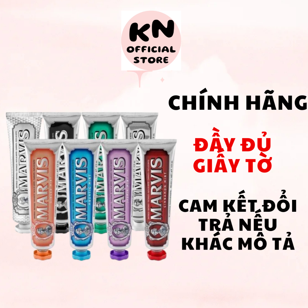 Kem Đánh Răng Marvis 85ML Làm Sạch Trắng Răng Nhiều Mùi Vị