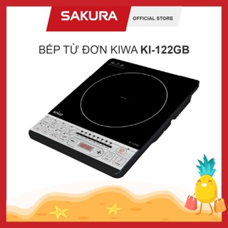 Bếp từ đơn Kiwa KI-122GB - Công suất 2000W - 8 chức năng nấu - Bảo hành chính hãng 12 tháng