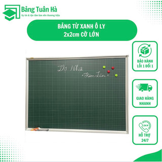 Bảng từ xanh cỡ lớn ô ly 2x2cm cho học sinh luyện chữ