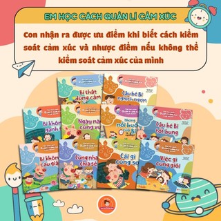 Sách: combo 10 cuốn em học cách quản lí cảm xúc của mình