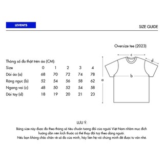 Áo Thun Levents Sticker Oversized Tee 100% Cotton Unisex T-shirt Oversized