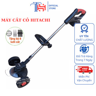 Máy cắt cỏ dùng pin cầm tay Hitachi 199v, máy phát cỏ tặng bộ dụng cụ làm vườn