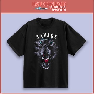 Áo thun Savage với sói unisex, Áo phông nam nữ Valorant_Fashion_Store