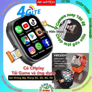 Đồng hồ thông minh AKWACTH 5G UT, Android 8.1 Có CHplay Tải Game và ứng dụng thỏa thích, Camera xoay 180 độ