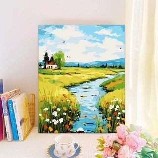 KHUNG 1.6cm -Tranh sơn dầu số hóa rẻ,đẹp-CÓ SƠN BÓNG,đã căng khung, size 40x50-tranh tô màu theo số