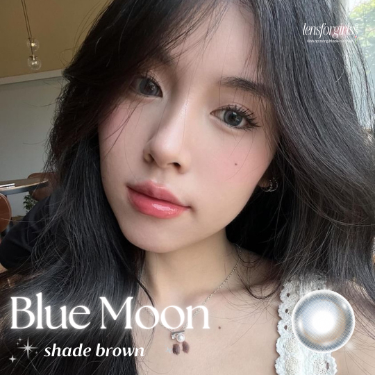 Kính áp tròng sz GIÃN TRÒNG hiệu ứng ánh trăng BLUE MOON SHADE BROWN chính hãng HERA | Lens cận | LENSFORGIRLSS | BigBuy360 - bigbuy360.vn