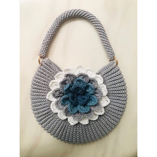 TÚI CẦM TAY HOA SEN ĐÁ HANDMADE