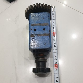 Cụm trục xoay bánh răng tay vặn hãm vòng bi 6004 trục phi 20