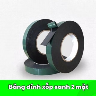 10 CUỒN KEO XỐP 2 MẶT XANH ĐEN