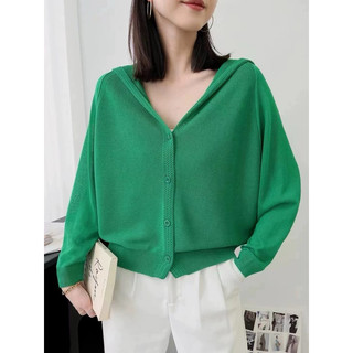 Khoác len mongtoghi mỏng có nón