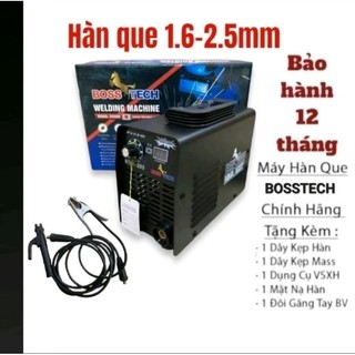 Máy hàn điện tử bosstech 200 , chuyên que 1.6-2.5mm , bảo hành 12 tháng