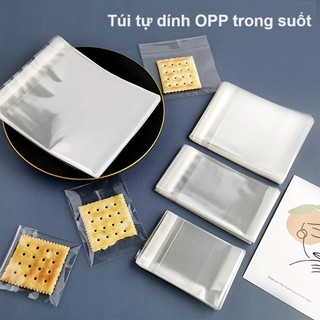 100 Túi đựng bánh kẹo dán miệng nhiều kích thước OPP