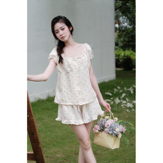 𝗛𝗮̀𝗻𝗴 𝗰𝗵𝗶́𝗻𝗵 𝗵𝗮̃𝗻𝗴 Bộ ngủ pyjama Bena hoạ tiết tim xinh xắn - O.N WORKSHOP