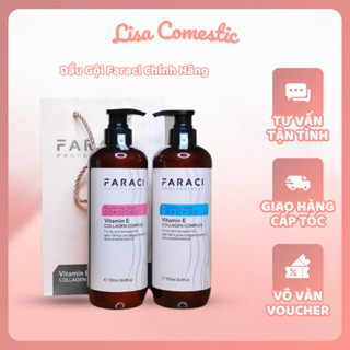  Cặp dầu gội xả Chăm Sóc Tóc Collagen  FARACI 750ml Dưỡng Tóc dành cho tóc dầu gàu khô sơ trẻ ngọn dưỡng tóc Nữ 
